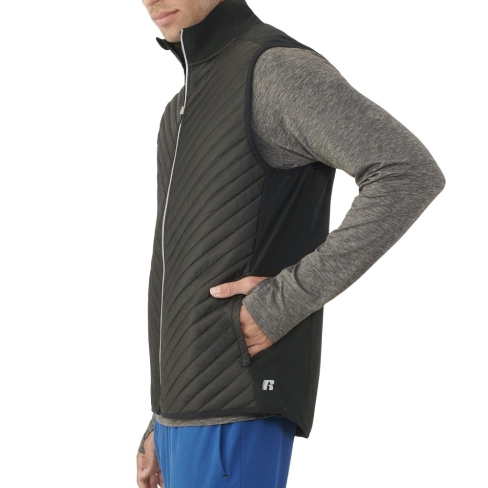 Russell mens Lt.weight Vest Black